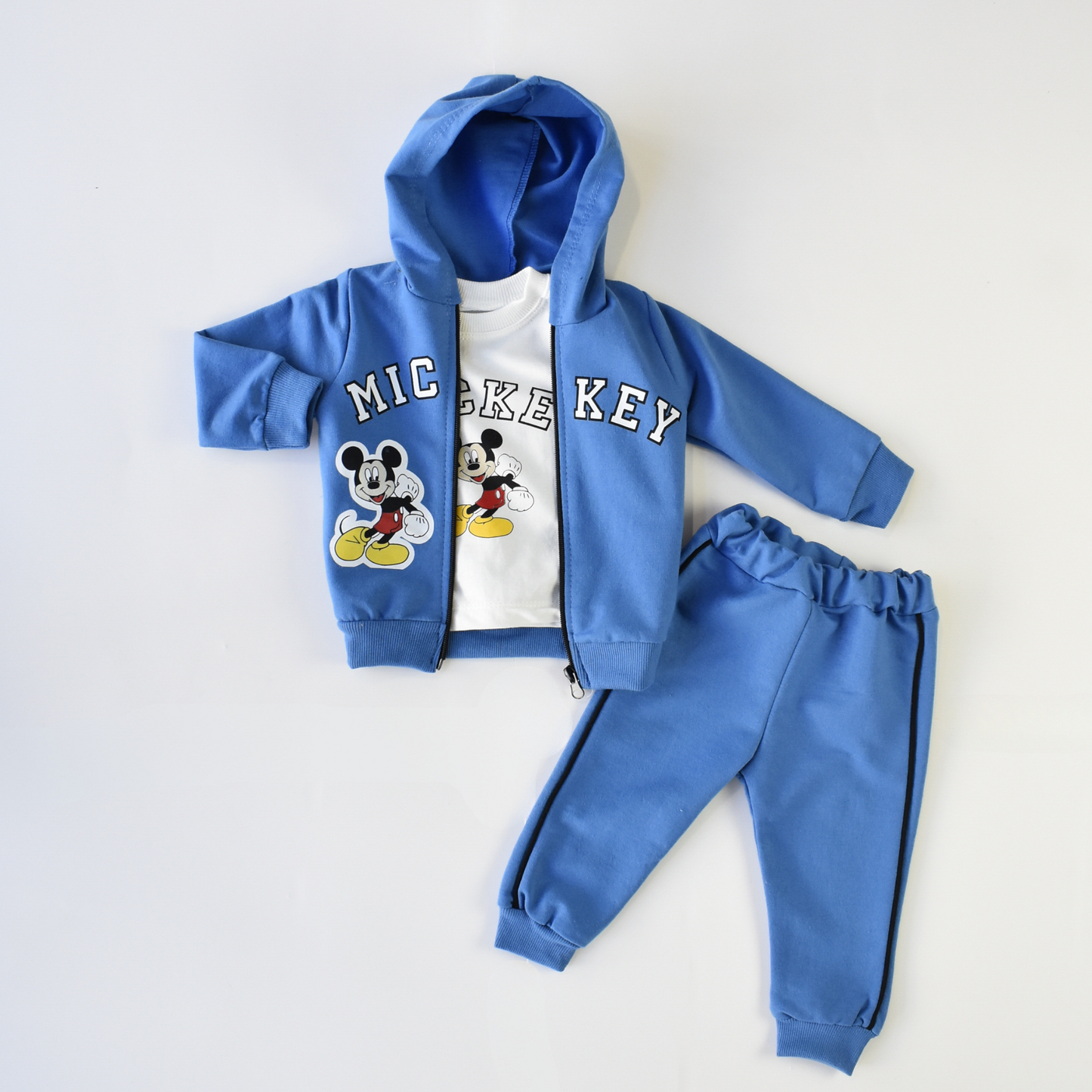 Cozy Cotton Tracksuit Joggers Set for Active Boys-1