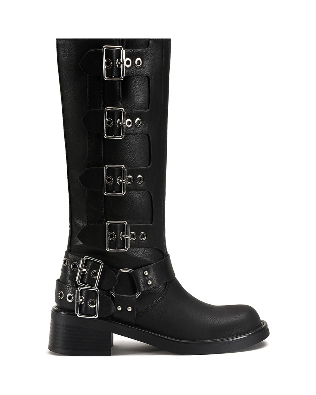 Fiorella Buckled-up Combat Boot-0
