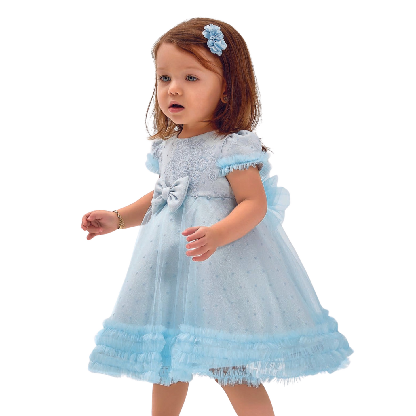 Baby Blue Girls Formal Dress-3