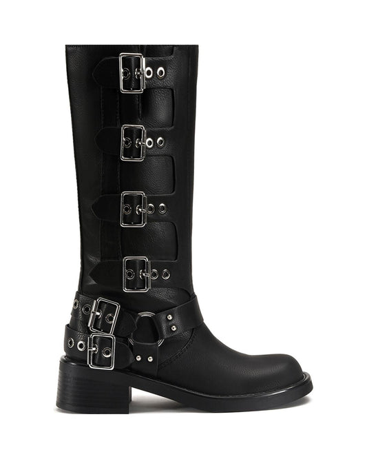 Fiorella Buckled-up Combat Boot-0