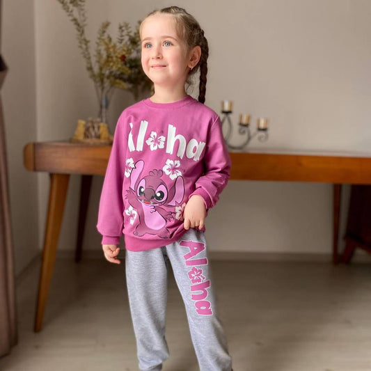 Breezy Comfort Girls' Joggers Set-0